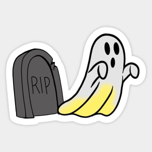 Graveyard Ghost Wrong Sheet Sticker